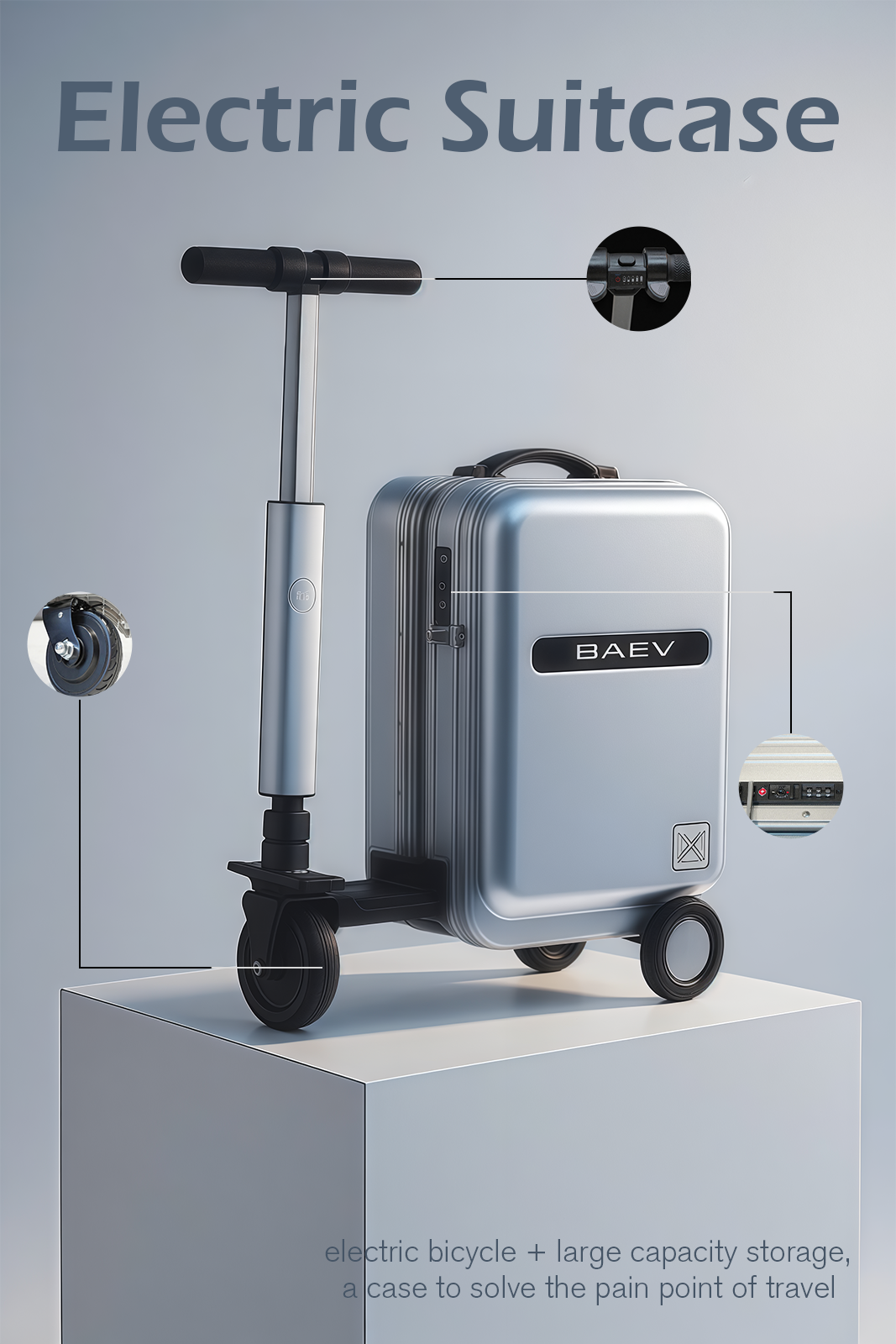 BAEV BA-ES001 Boardable Smart Riding Suitcase