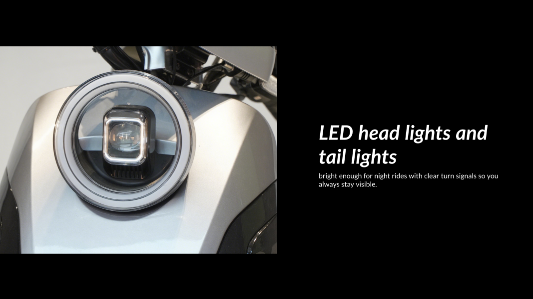BAEV best electric dirt bike‘s headlight