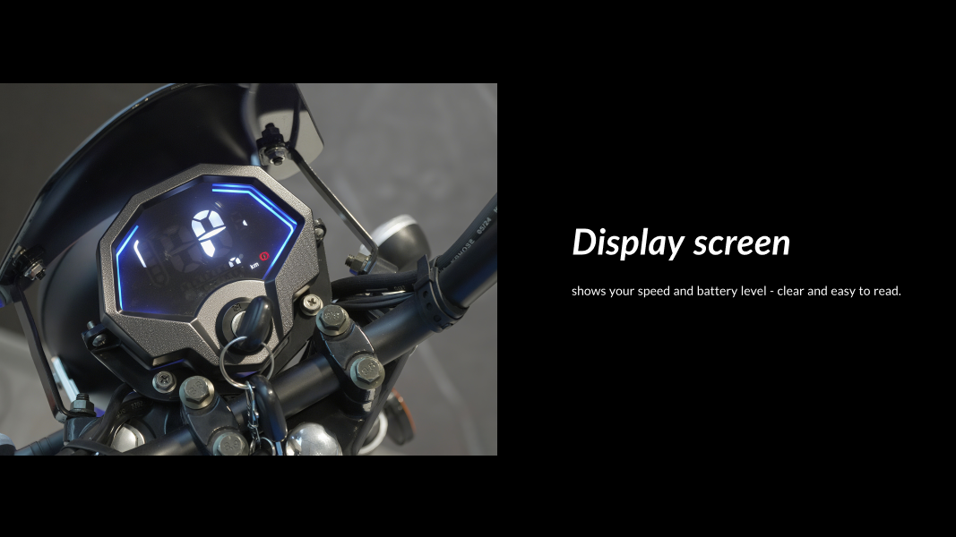 BAEV electric motorcycle BA-M800B display screen
