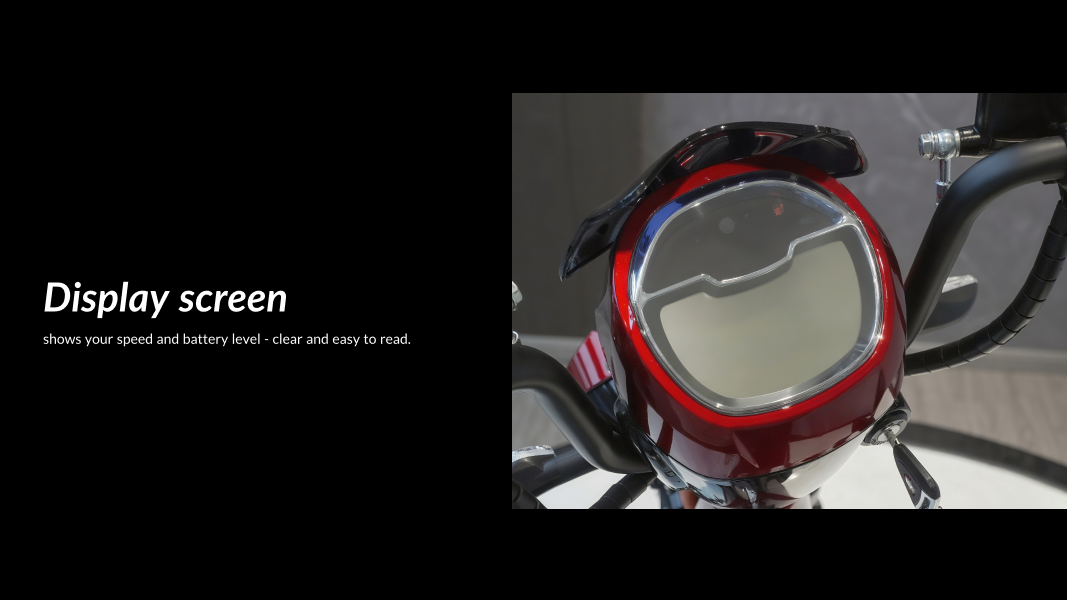 BAEV electra bike‘s display screen