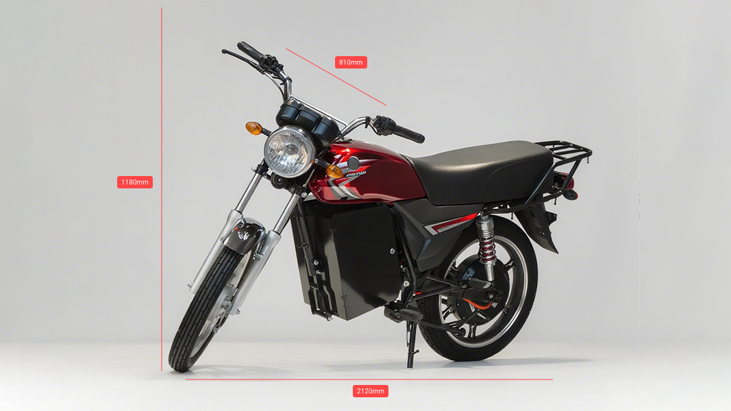 size of BAEV BA-XP electric motorcycle